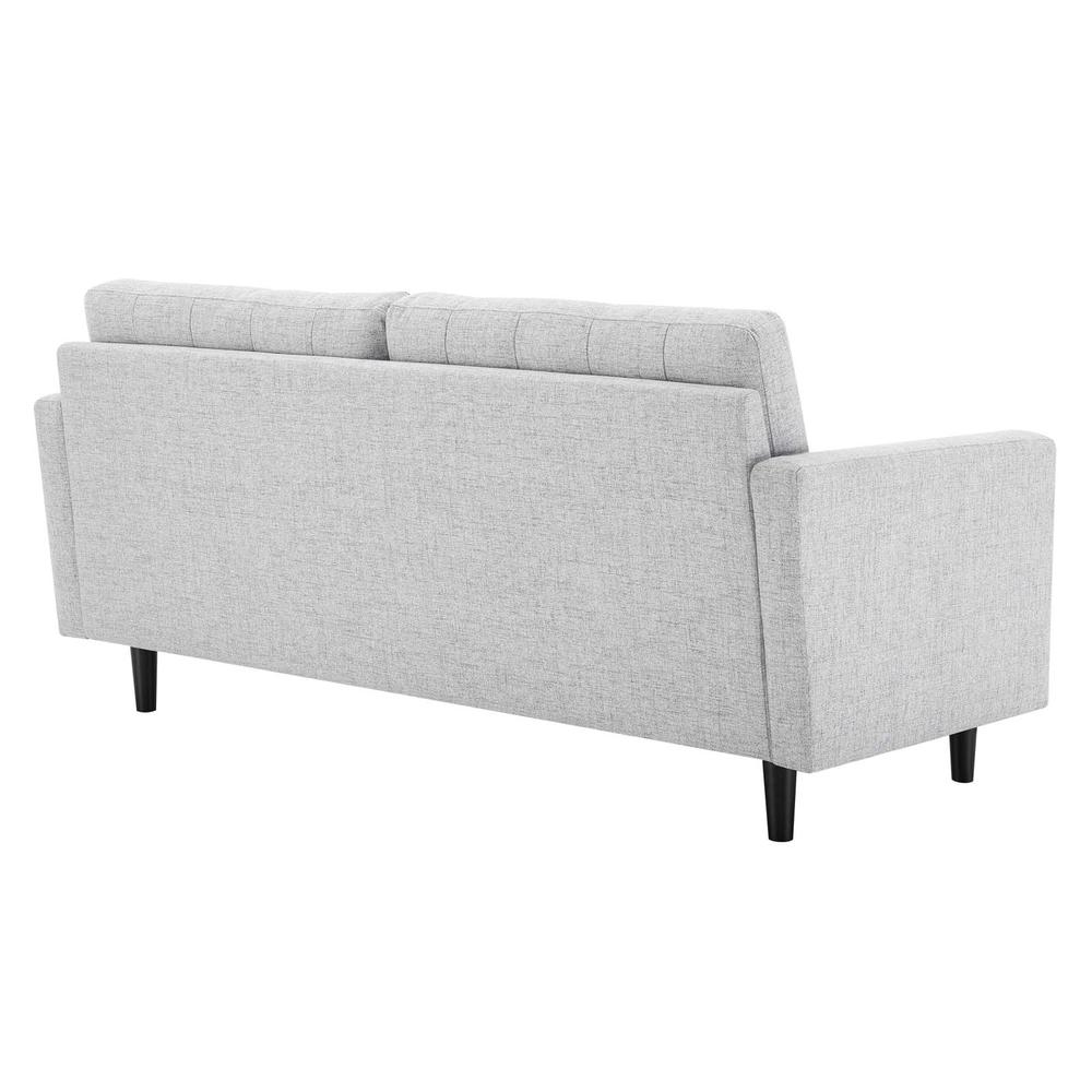 Exalt Tufted Fabric Sofa - Light Gray EEI-4445-LGR. Picture 3