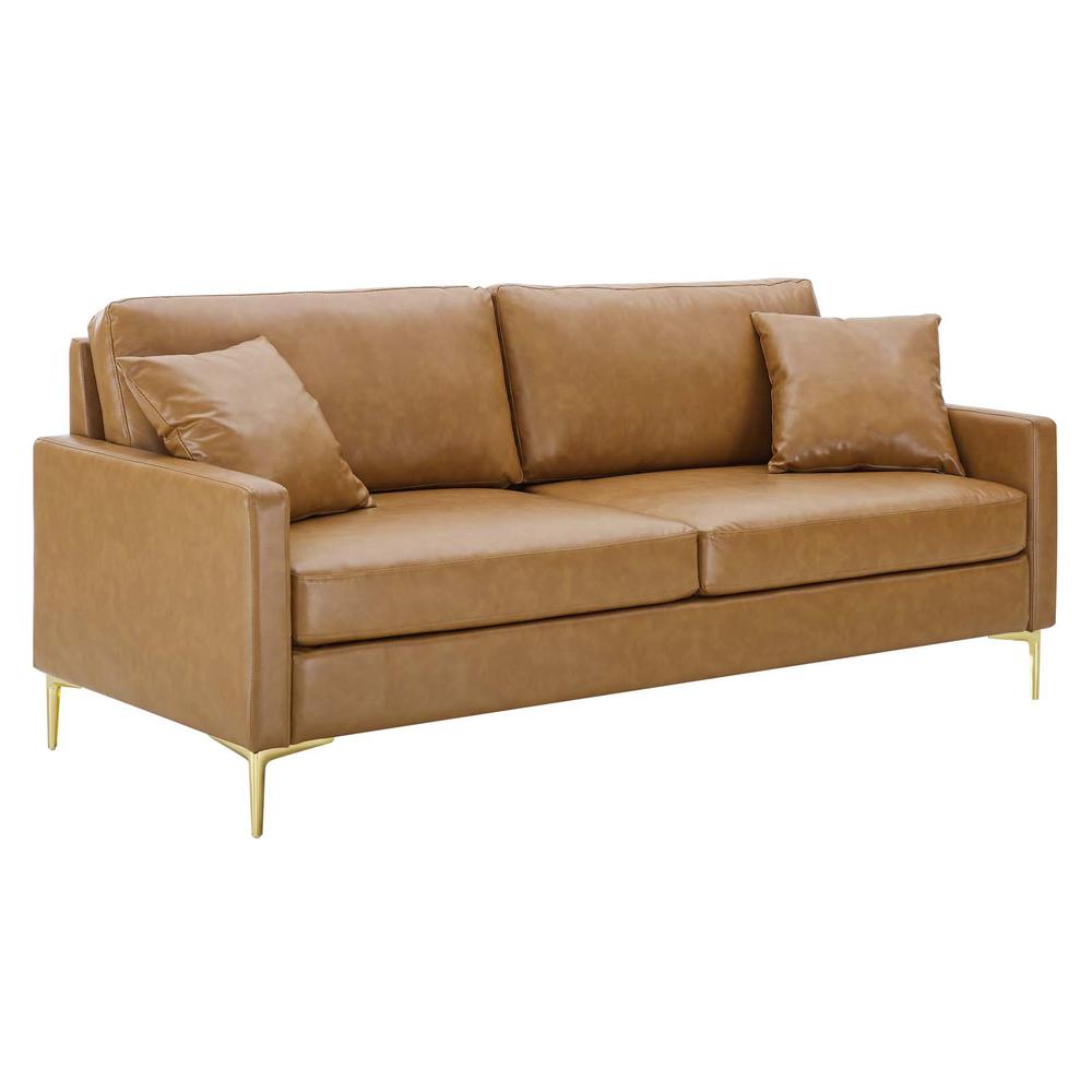 Juliana Vegan Leather Sofa. Picture 1