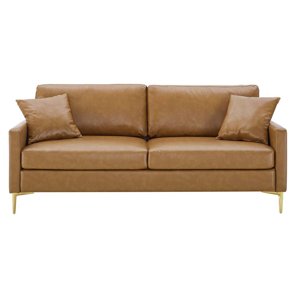 Juliana Vegan Leather Sofa. Picture 4