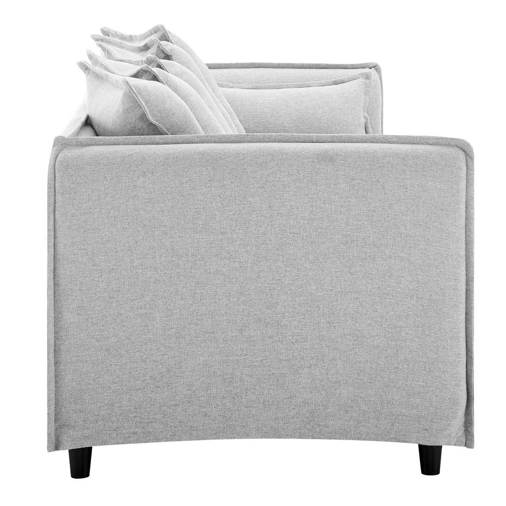 Avalon Slipcover Fabric Sofa - Light Gray EEI-4449-LGR. Picture 2