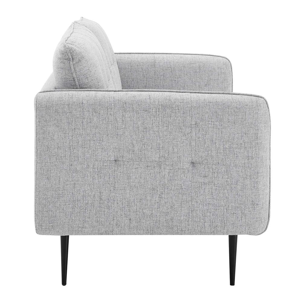 Cameron Tufted Fabric Sofa - Light Gray EEI-4451-LGR. Picture 2