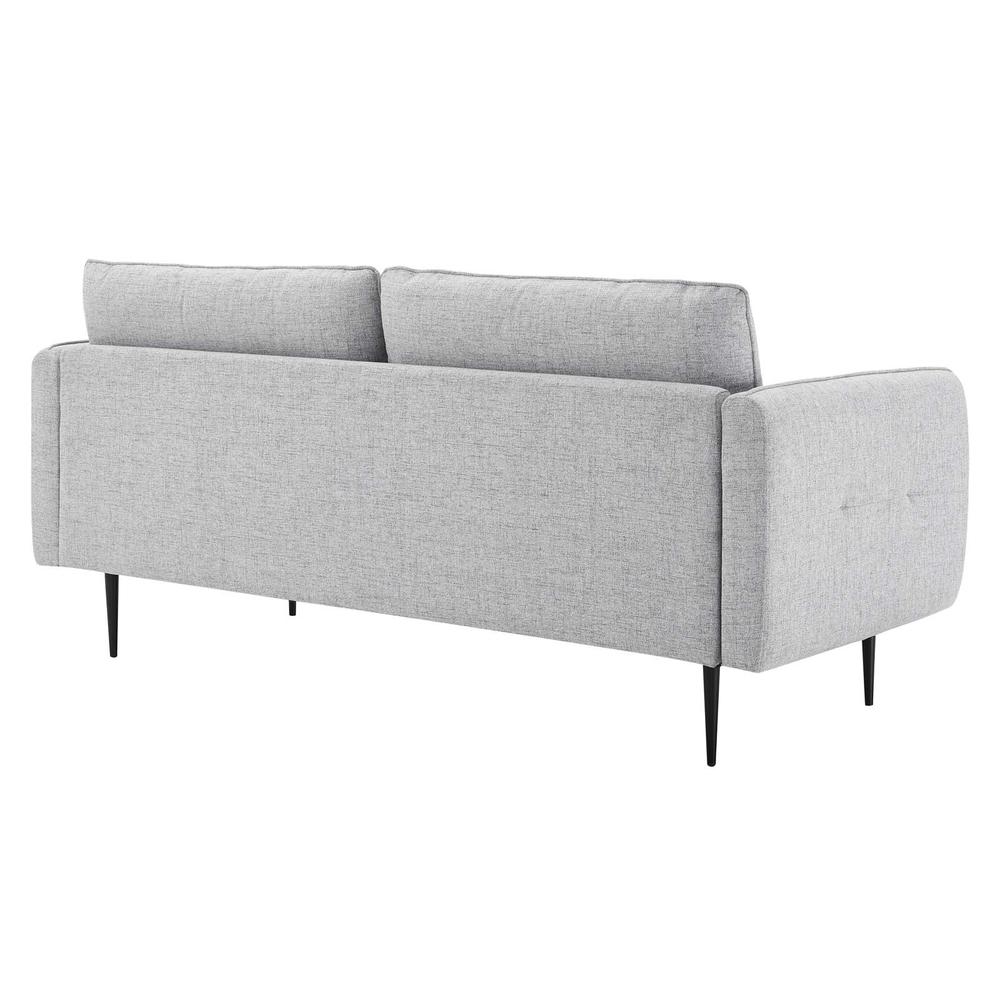 Cameron Tufted Fabric Sofa - Light Gray EEI-4451-LGR. Picture 3