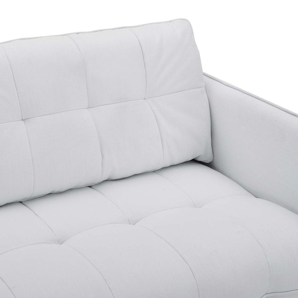 Cameron Tufted Fabric Sofa - White EEI-4451-WHI. Picture 6