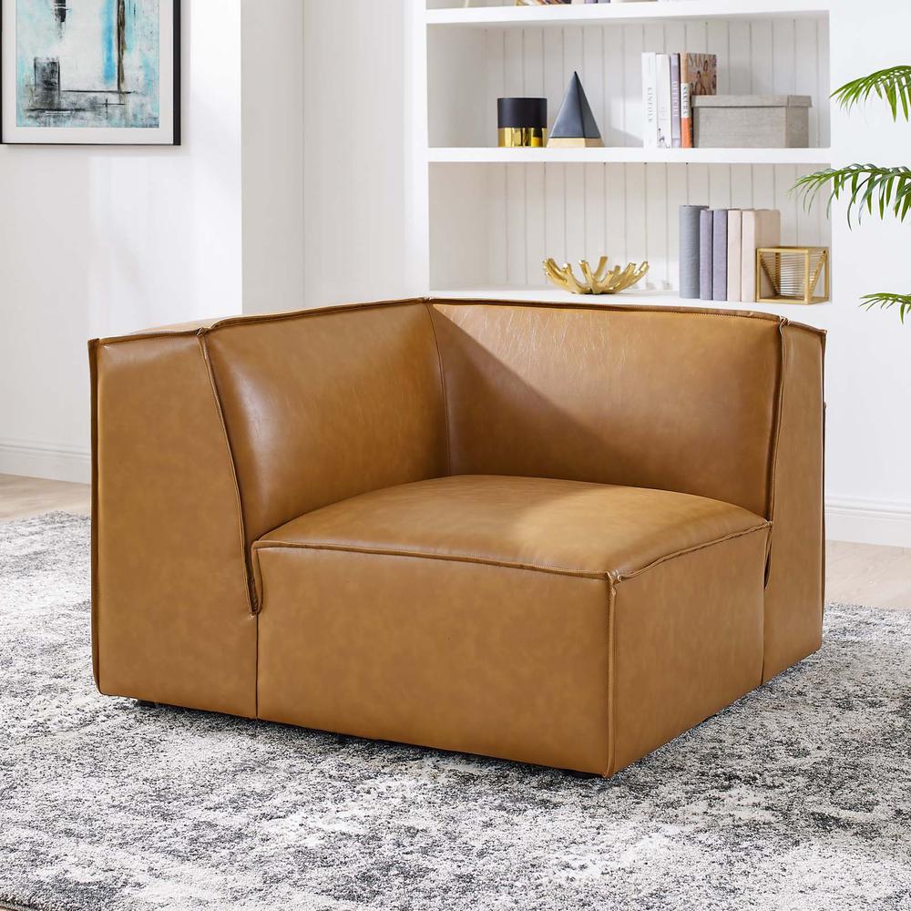 Restore Vegan Leather Sectional Sofa Corner Chair. Picture 8