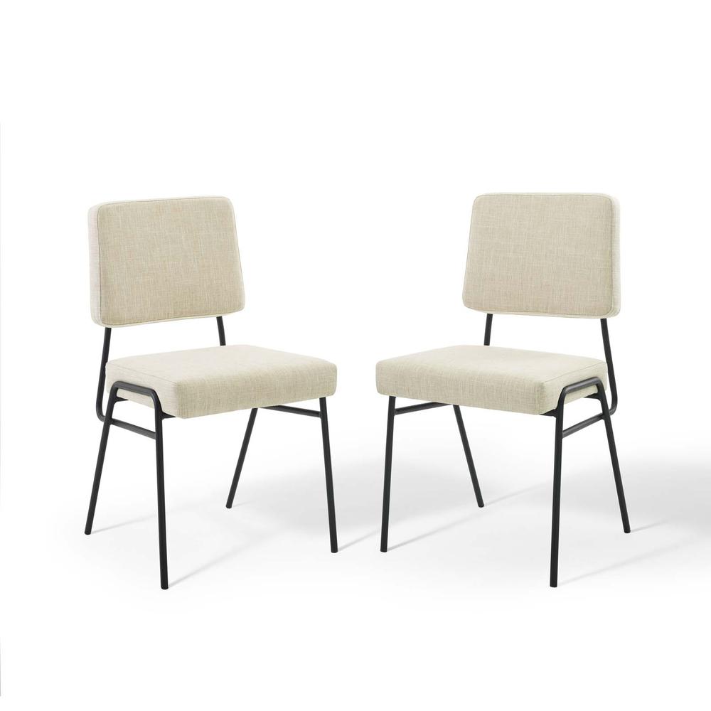 Craft Dining Side Chair Upholstered Fabric Set of 2. Picture 1