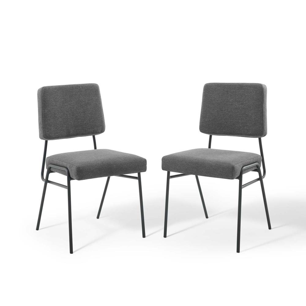 Craft Dining Side Chair Upholstered Fabric Set of 2. Picture 1