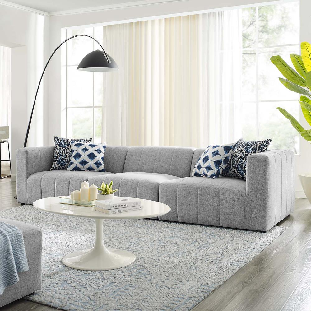 Bartlett Upholstered Fabric 3-Piece Sofa - Light Gray EEI-4514-LGR. Picture 11