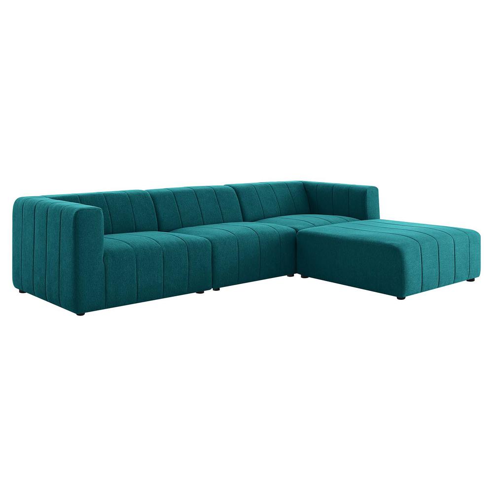 Bartlett Upholstered Fabric 4-Piece Sectional Sofa. Picture 1