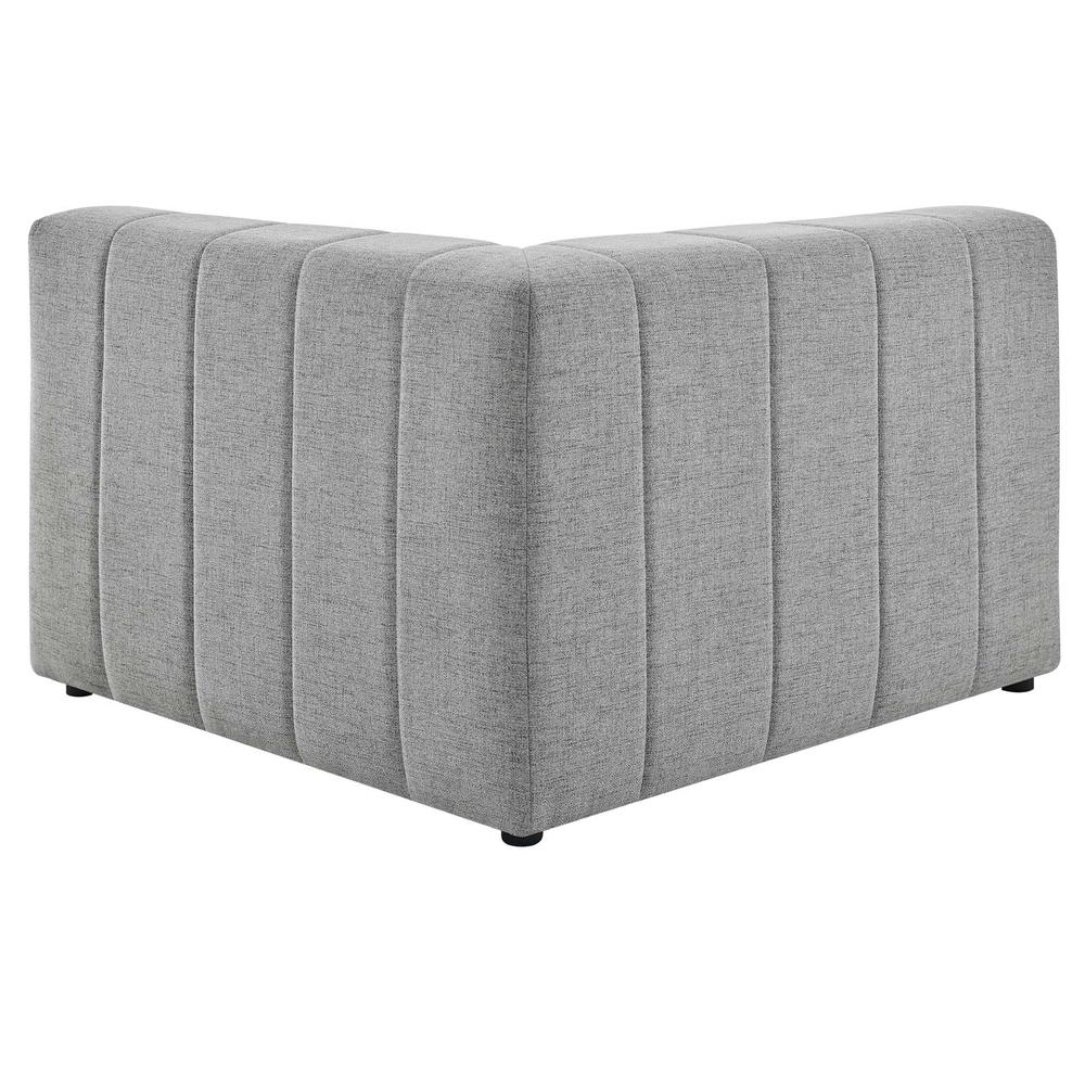 Bartlett Upholstered Fabric 4-Piece Sectional Sofa - Light Gray EEI-4518-LGR. Picture 4
