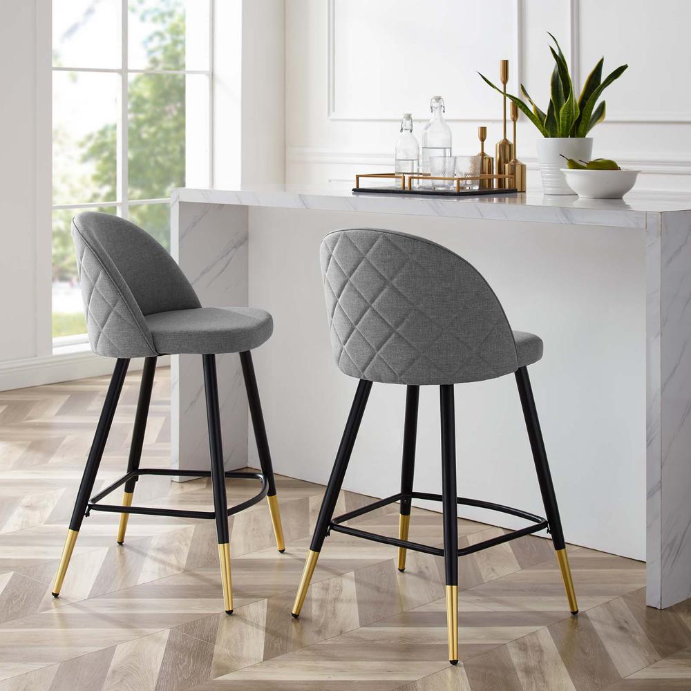 Cordial Fabric Counter Stools - Set of 2. Picture 9