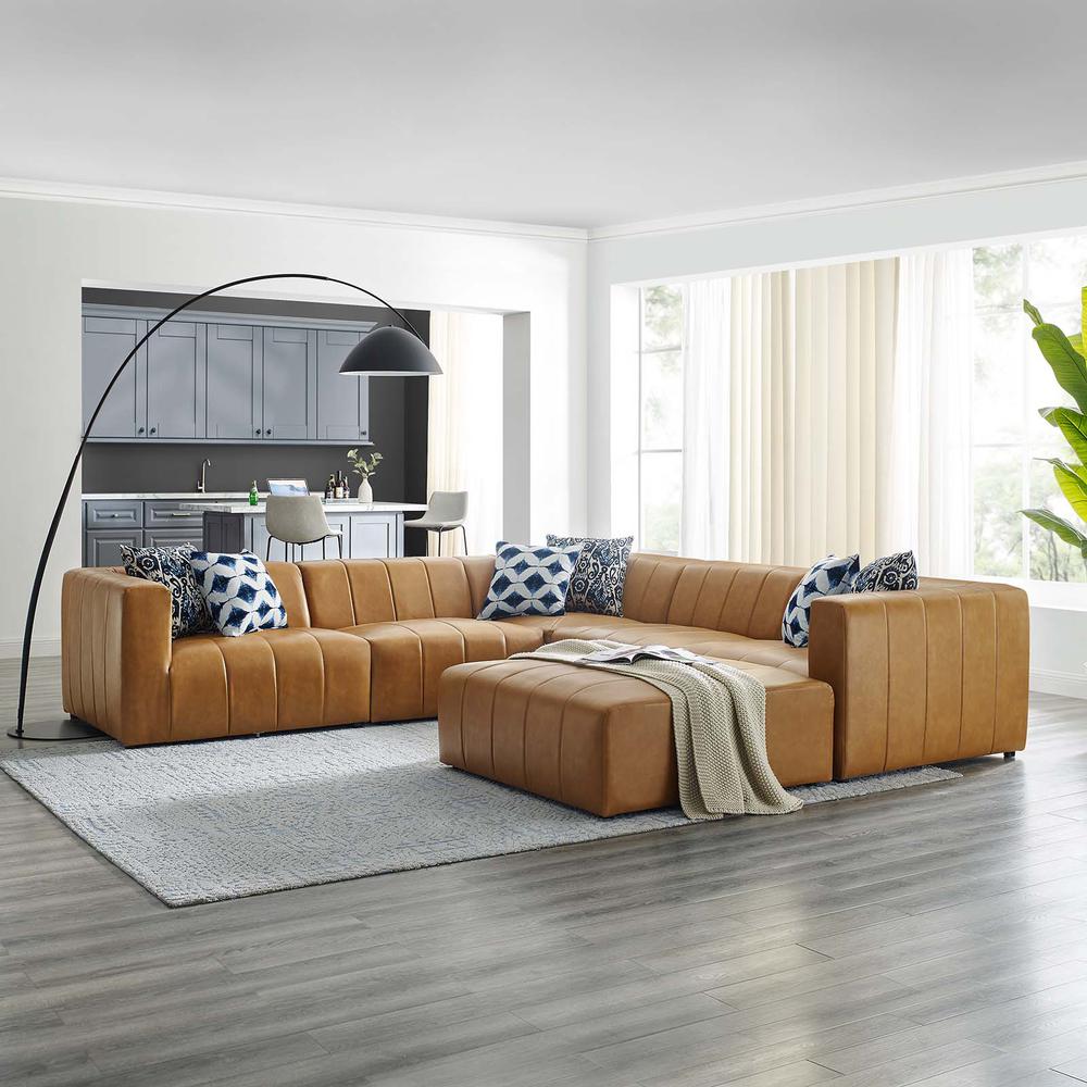 Bartlett Vegan Leather 6-Piece Sectional Sofa. Picture 13