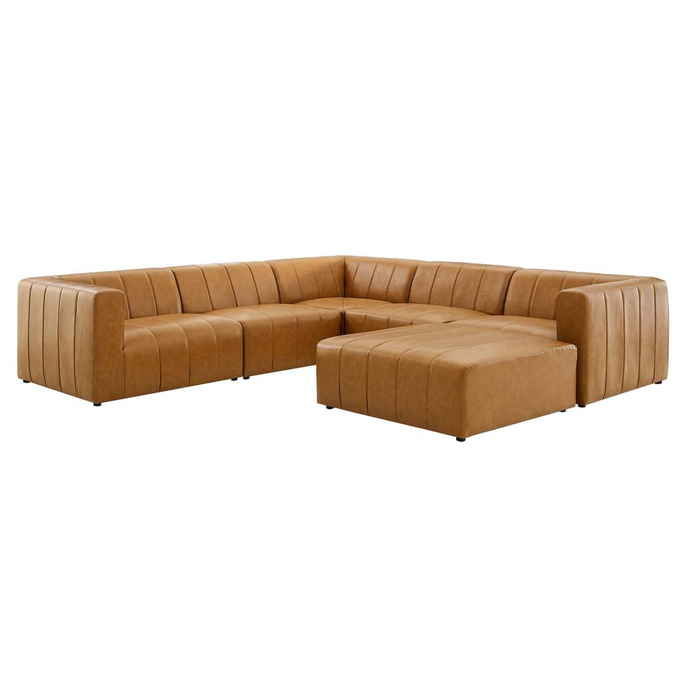 Bartlett Vegan Leather 6-Piece Sectional Sofa. Picture 1