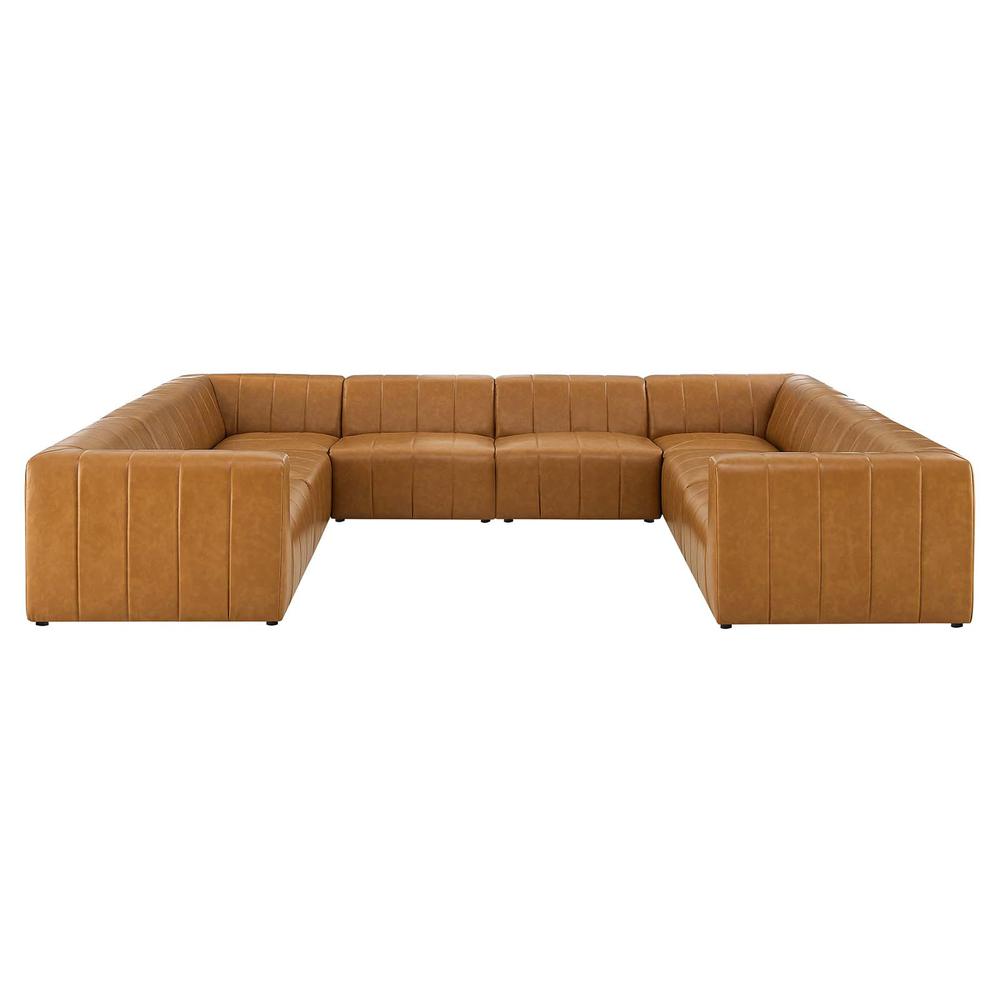 Bartlett Vegan Leather 8-Piece Sectional Sofa - Tan EEI-4536-TAN. The main picture.