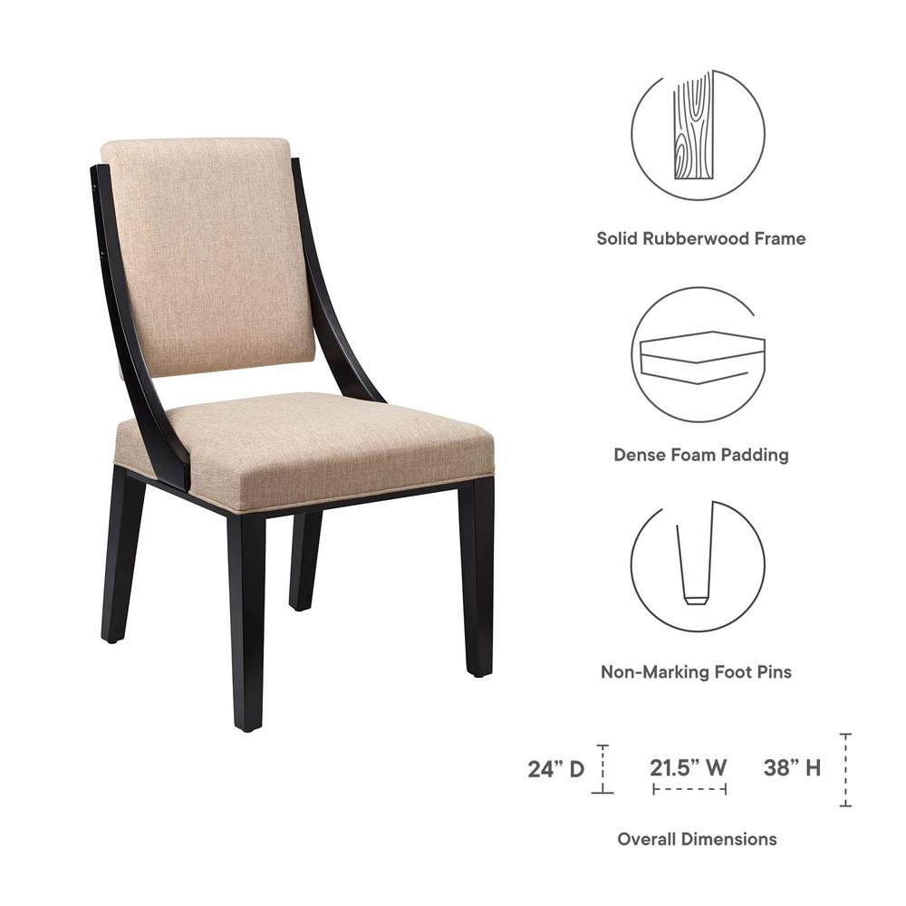 Cambridge Upholstered Fabric Dining Chairs - Set of 2. Picture 6