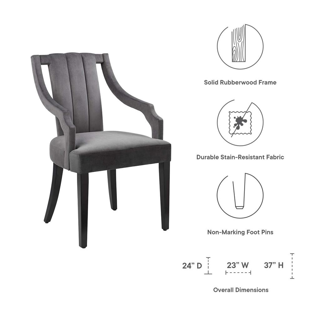 Virtue Performance Velvet Dining Chairs - Set of 2. Picture 6
