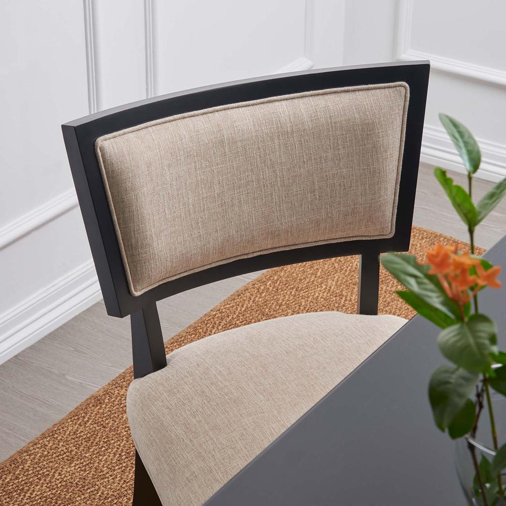 Pristine Upholstered Fabric Dining Chairs - Set of 2. Picture 7