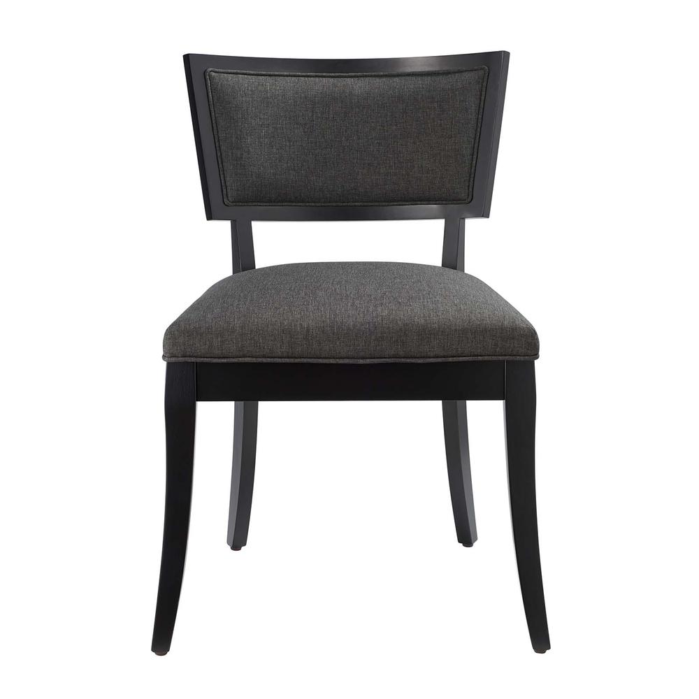 Pristine Upholstered Fabric Dining Chairs - Set of 2. Picture 5