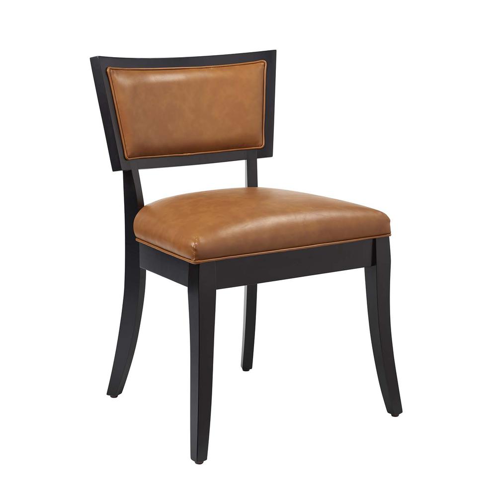 Pristine Vegan Leather Dining Chairs - Set of 2. Picture 2