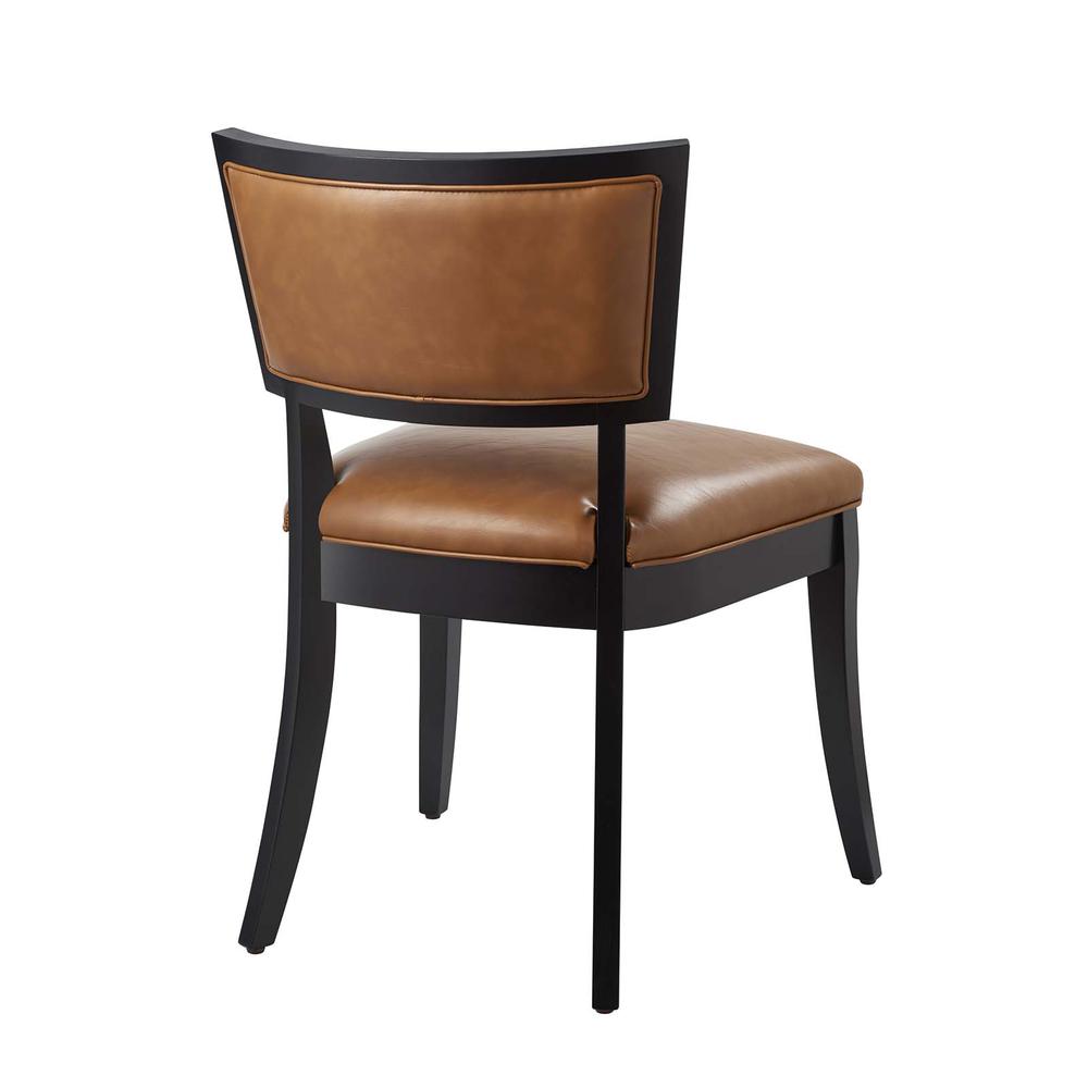 Pristine Vegan Leather Dining Chairs - Set of 2. Picture 4