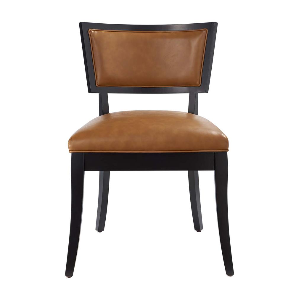 Pristine Vegan Leather Dining Chairs - Set of 2. Picture 5