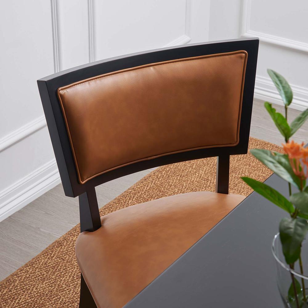 Pristine Vegan Leather Dining Chairs - Set of 2. Picture 7