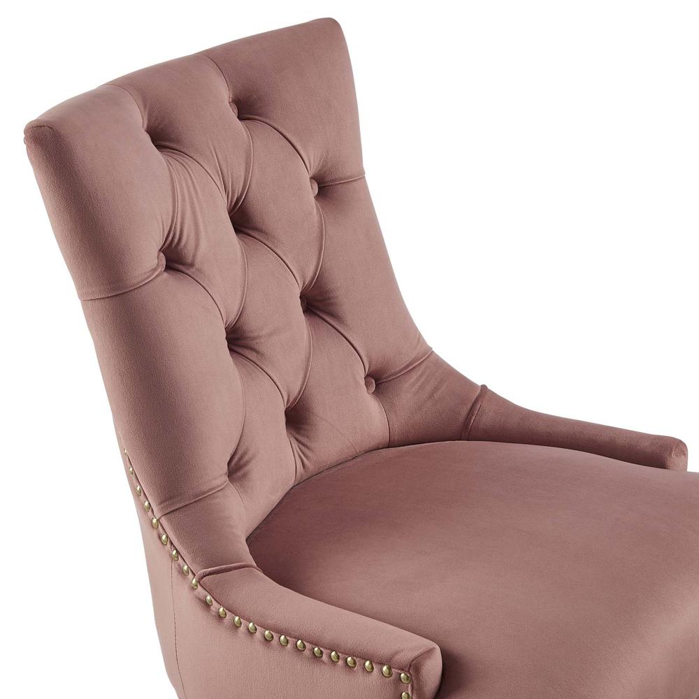 Regent Tufted Performance Velvet Office Chair - Gold Dusty Rose EEI-4571-GLD-DUS. Picture 6