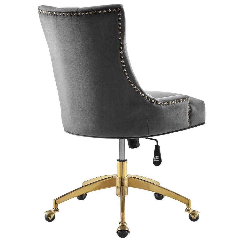 Regent Tufted Performance Velvet Office Chair. Picture 3
