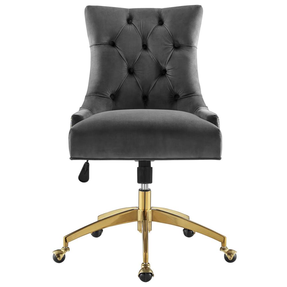 Regent Tufted Performance Velvet Office Chair. Picture 4