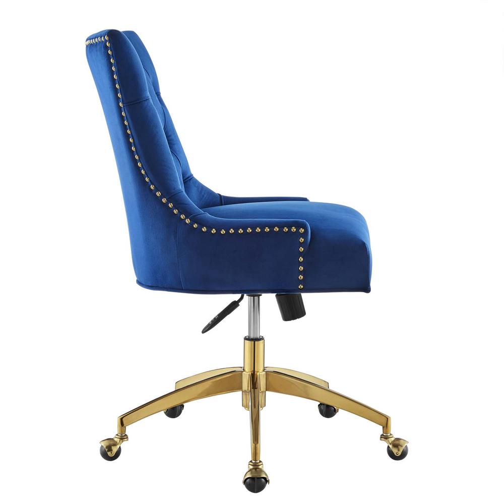 Regent Tufted Performance Velvet Office Chair. Picture 2