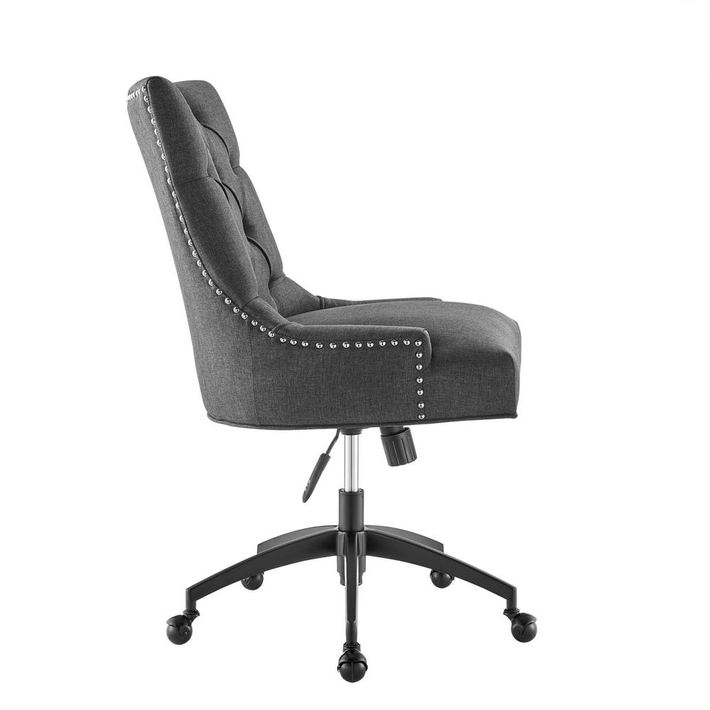 Regent Tufted Fabric Office Chair - Black Gray EEI-4572-BLK-GRY. Picture 2