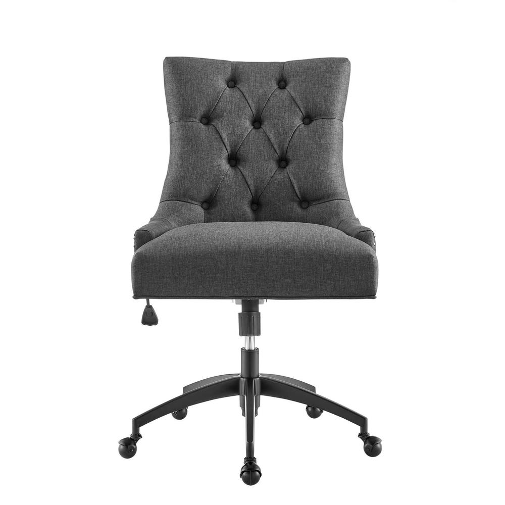 Regent Tufted Fabric Office Chair - Black Gray EEI-4572-BLK-GRY. Picture 4