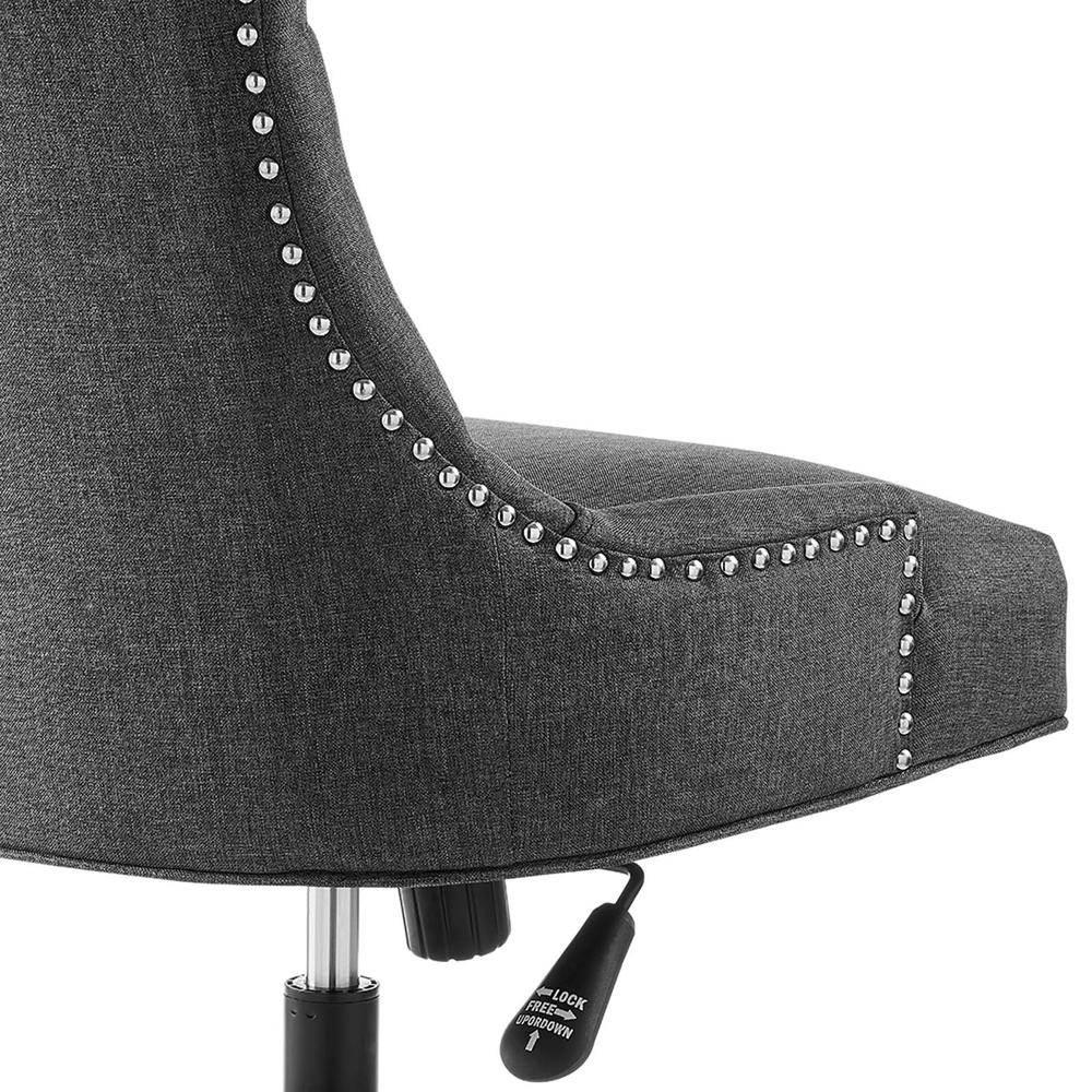 Regent Tufted Fabric Office Chair - Black Gray EEI-4572-BLK-GRY. Picture 5