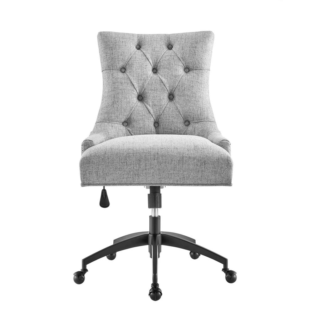 Regent Tufted Fabric Office Chair - Black Light Gray EEI-4572-BLK-LGR. Picture 4