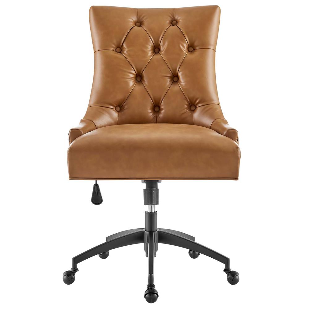 Regent Tufted Vegan Leather Office Chair. Picture 4