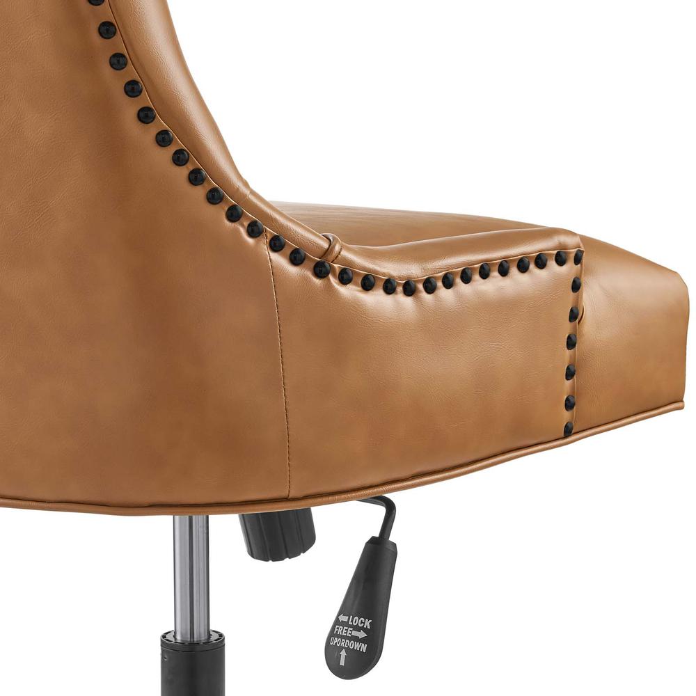 Regent Tufted Vegan Leather Office Chair. Picture 5