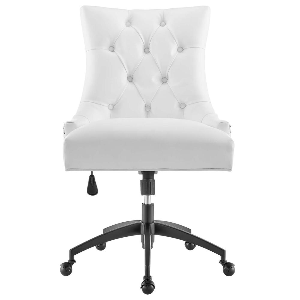Regent Tufted Vegan Leather Office Chair. Picture 4