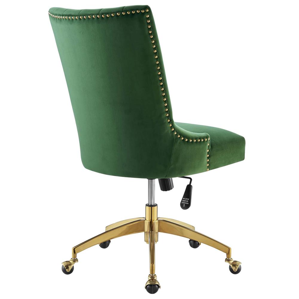 Empower Channel Tufted Performance Velvet Office Chair. Picture 3