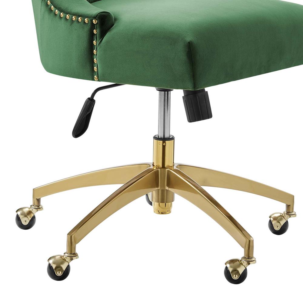Empower Channel Tufted Performance Velvet Office Chair. Picture 5