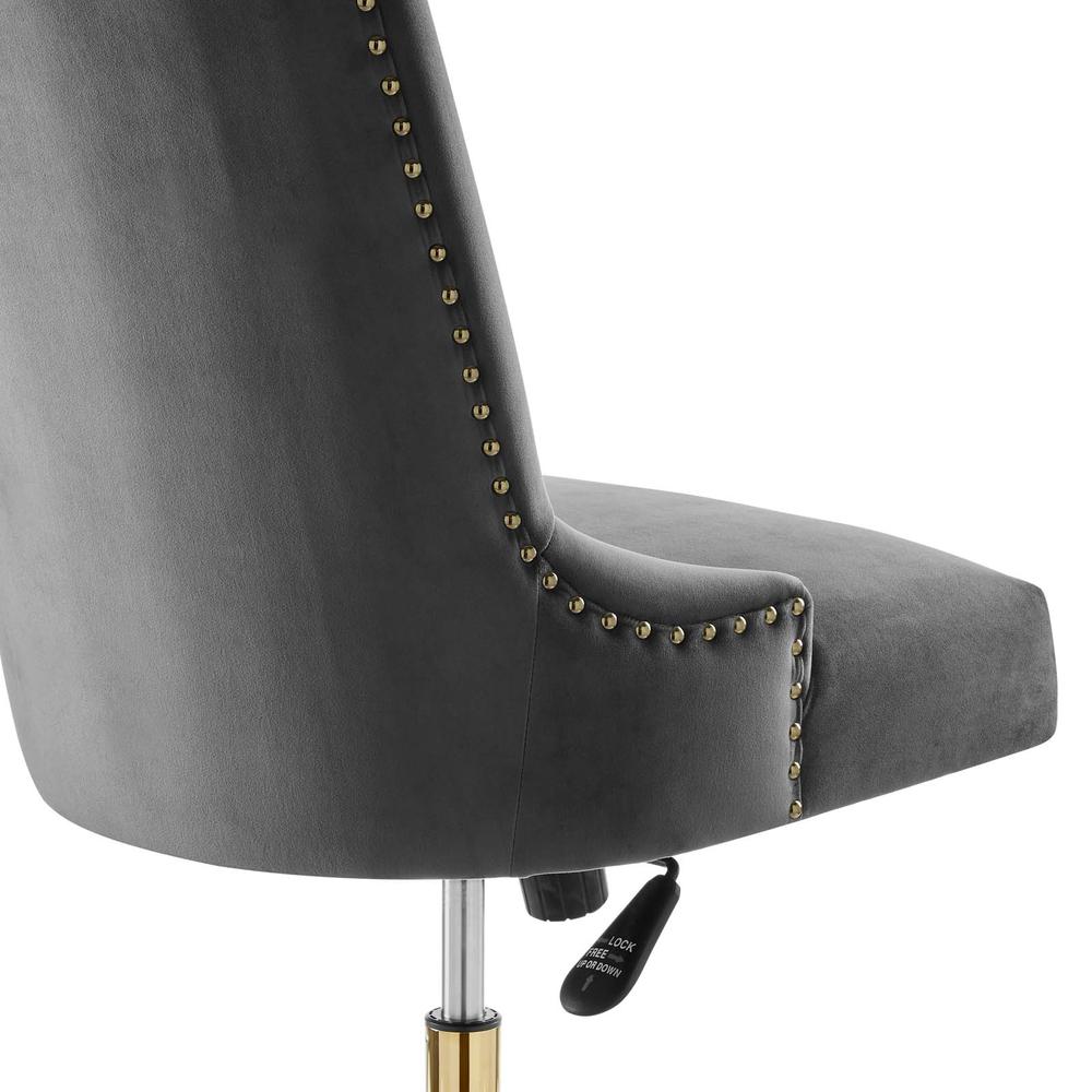 Empower Channel Tufted Performance Velvet Office Chair. Picture 6