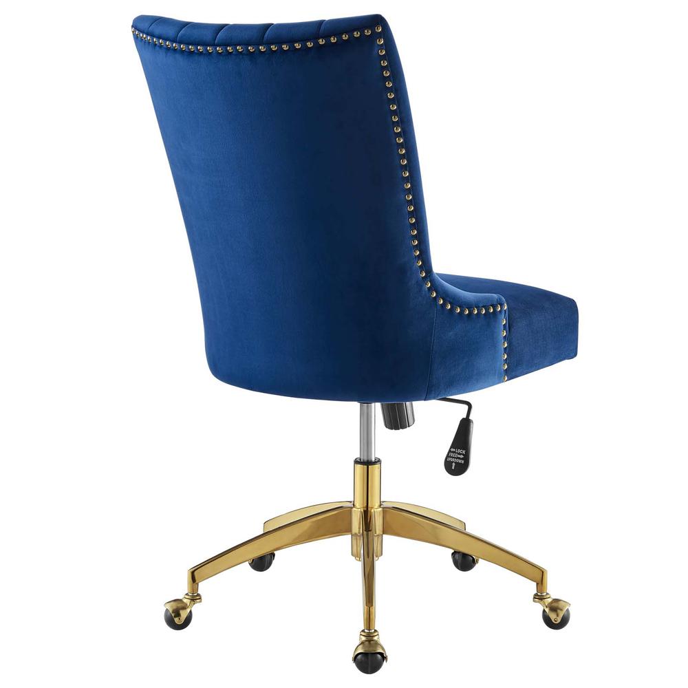 Empower Channel Tufted Performance Velvet Office Chair. Picture 3