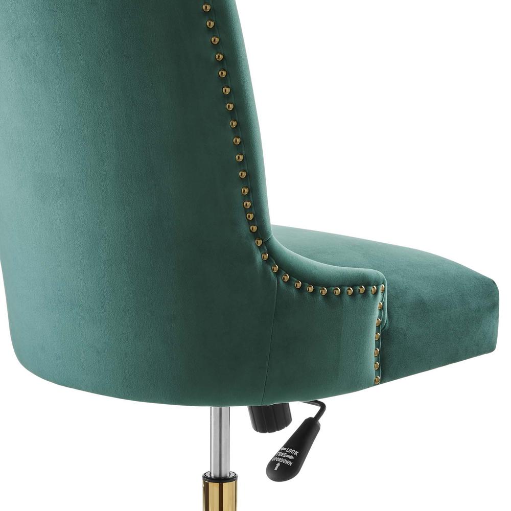 Empower Channel Tufted Performance Velvet Office Chair. Picture 6