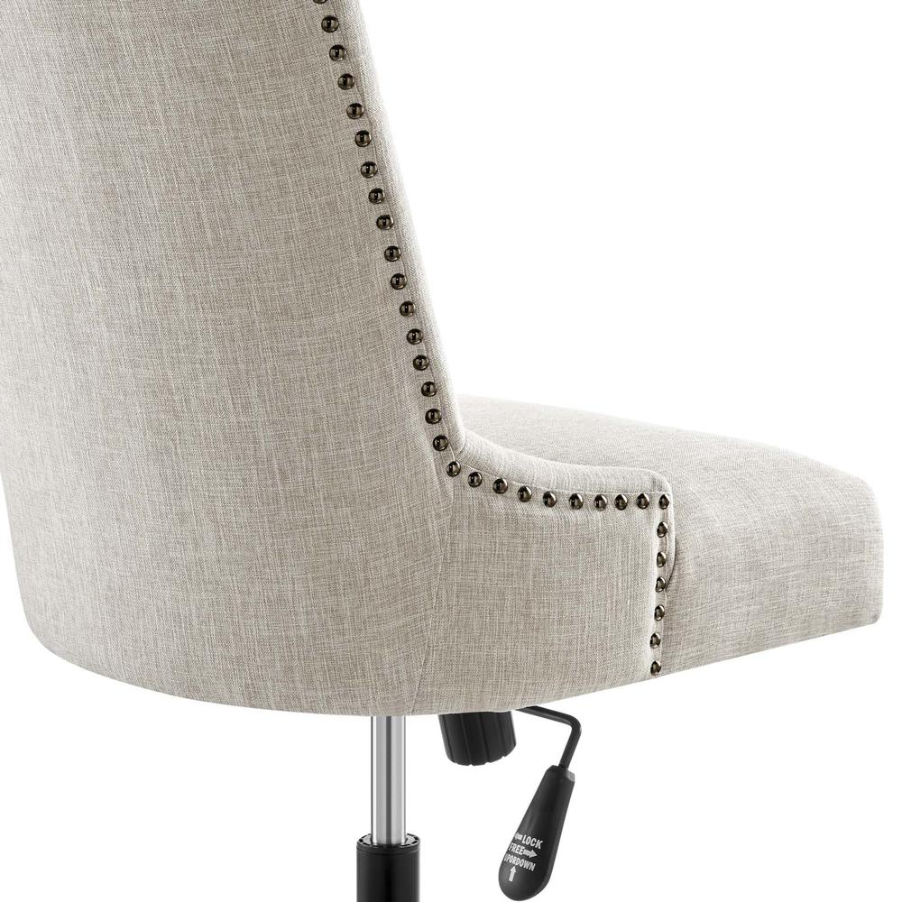 Empower Channel Tufted Fabric Office Chair - Black Beige EEI-4576-BLK-BEI. Picture 6