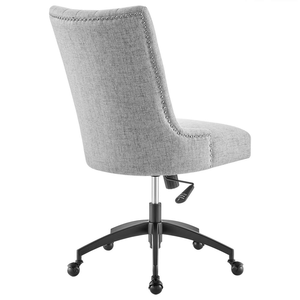 Empower Channel Tufted Fabric Office Chair - Black Light Gray EEI-4576-BLK-LGR. Picture 3