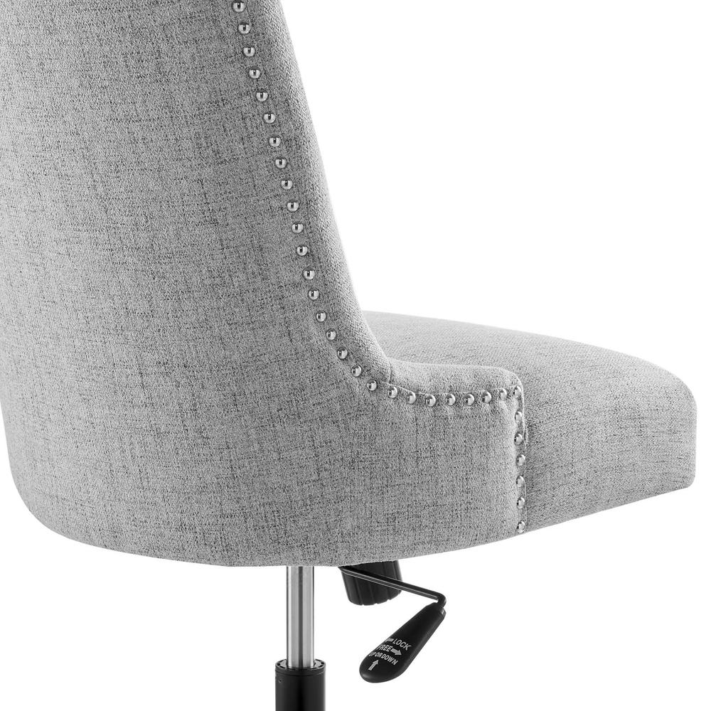 Empower Channel Tufted Fabric Office Chair - Black Light Gray EEI-4576-BLK-LGR. Picture 6