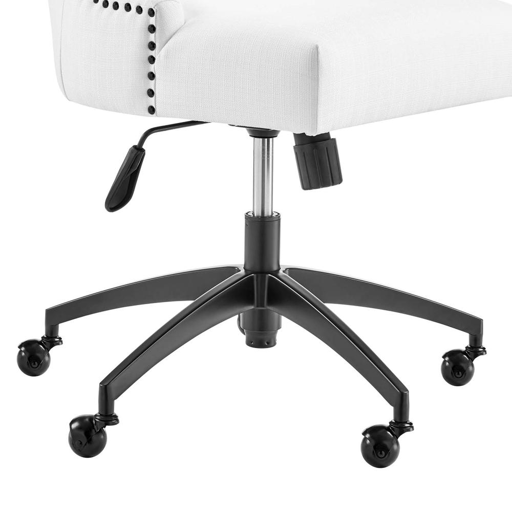 Empower Channel Tufted Fabric Office Chair - Black White EEI-4576-BLK-WHI. Picture 5