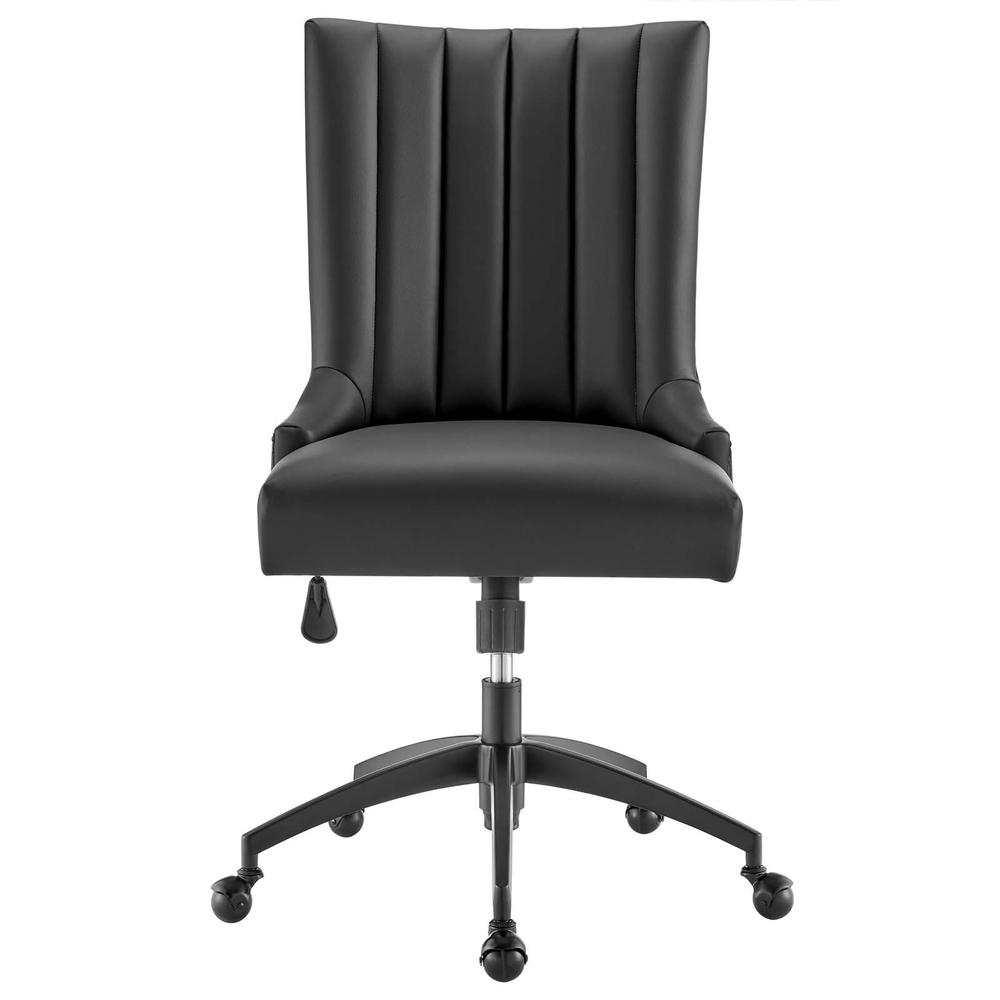 Empower Channel Tufted Vegan Leather Office Chair. Picture 4