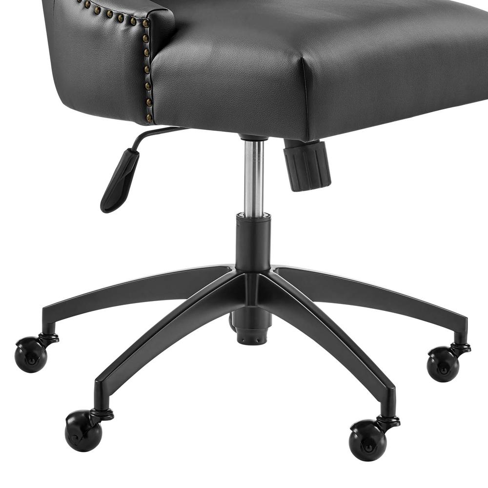 Empower Channel Tufted Vegan Leather Office Chair. Picture 5