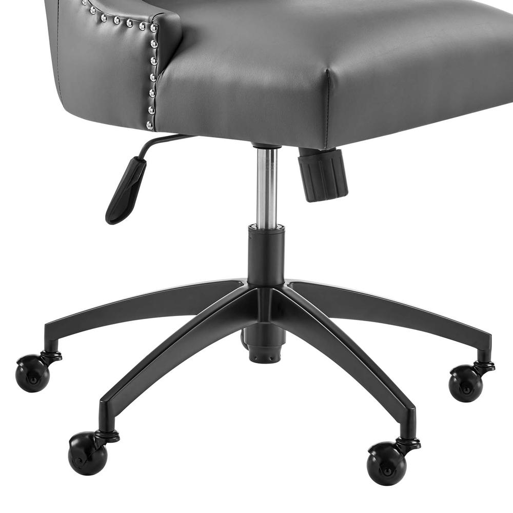 Empower Channel Tufted Vegan Leather Office Chair. Picture 5