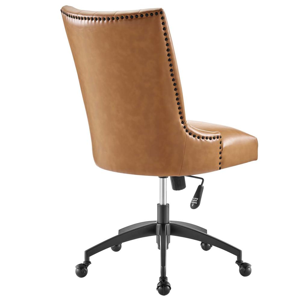 Empower Channel Tufted Vegan Leather Office Chair. Picture 3