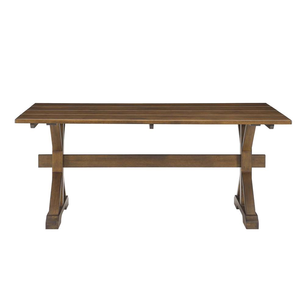 Windchime 71" Wood Dining Table. Picture 3